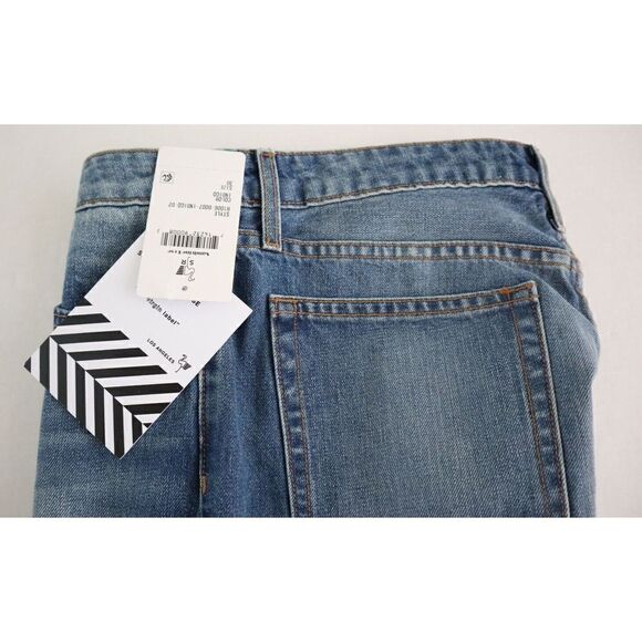 Free People x Sandrine Rose R1006-D007 Women Sz 30 Blue Straight Leg Jeans $198 - Picture 4 of 8
